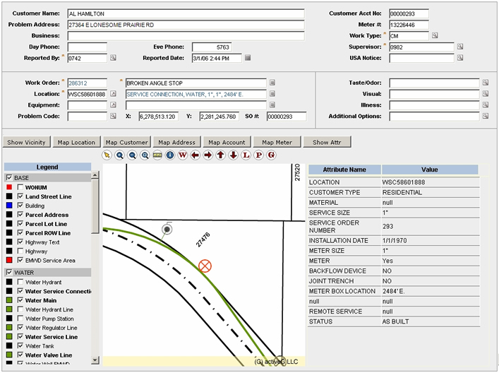 EMWD's integrated customer and GIS data using MapEngine