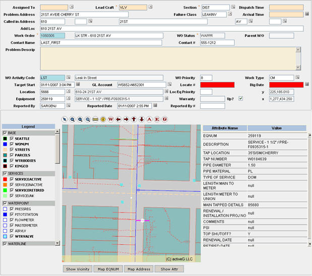 EMWD's integrated customer and GIS data using MapEngine